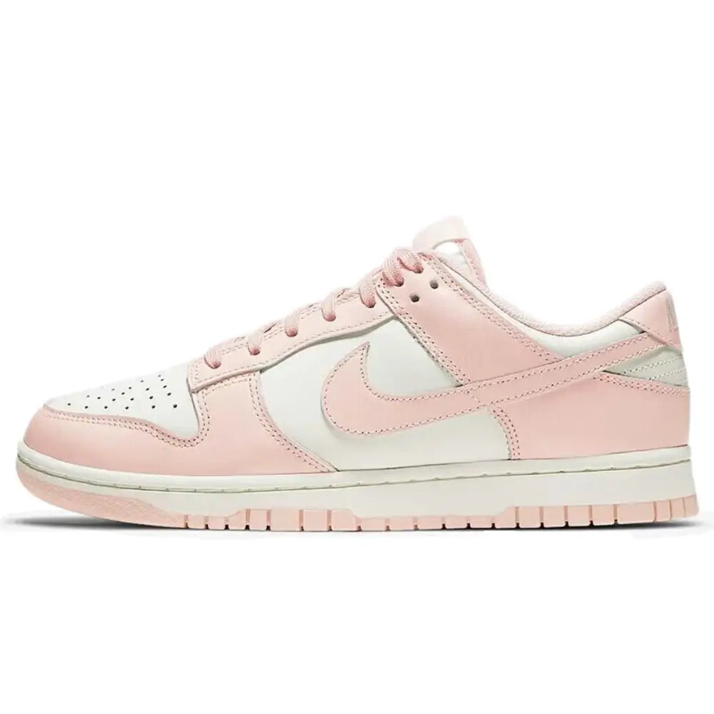 NIKE Dunk Low Retro Women's Shoes Pink & White Low-Top Retro Casual Sneakers Durable Athletic Shoes Skate Shoes DD1873-112