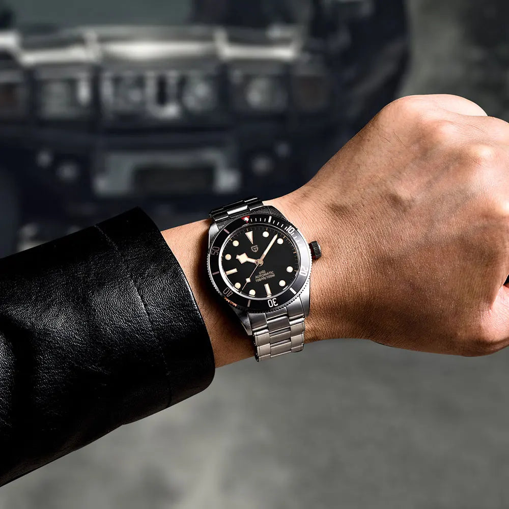 Montre automatique pour homme PAGANI DESIGN – Modèle de luxe type BB58, montre-bracelet mécanique, sportive, en acier inoxydable et étanche