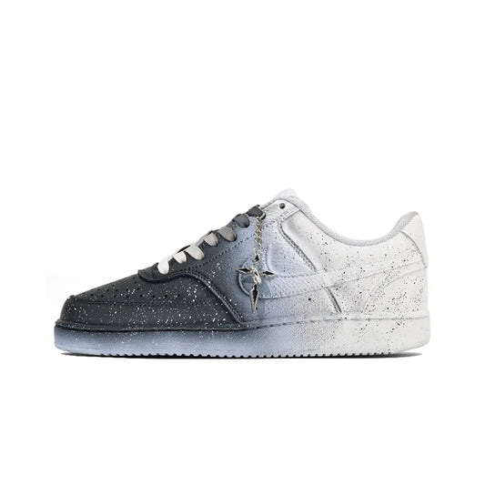 Anpassade sneakers Nike Court Vision ”Nightfall” Gradient halkfria unisex-sneakers med låg skaft
