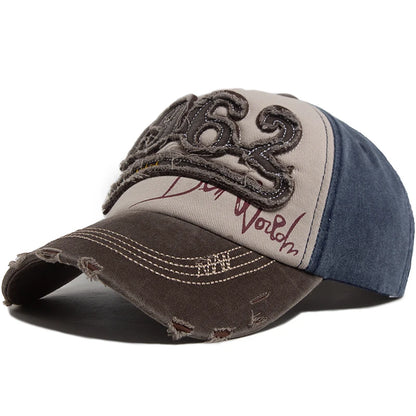 Fashion Vintage Washed Cotton Baseball Cap Men Digit 1962 Embroidery Snapback Spring Autumn Women Hat Visor Hip Hop Caps