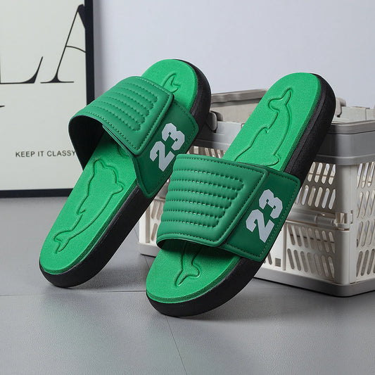 Chinelos de verão respiráveis para homem, leves, de secagem rápida, confortáveis para uso no interior e no exterior, sapatos de praia impermeáveis