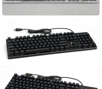 104 Tasten Koreanische, französische, russische, spanische und deutsche hintergrundbeleuchtete Tastenkappen für mechanische Tastaturen mit MX-Switches, OEM-Profil, ABS-Keycaps, DIY