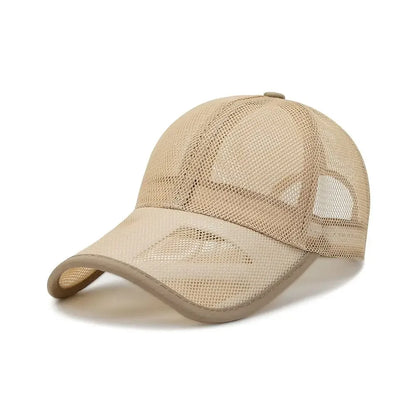 Breathable Sun Protection Caps Fashion Men Women Full Mesh Hats Summer Sunscreen Hats Sun Protection Caps Baseball Cap