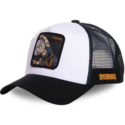 High Quality Dragon Ball Z Styles Anime Son Goku Cotton New Baseball Cap Men Women Hip Hop Dad Adjustable Mesh Hat Trucker Hat