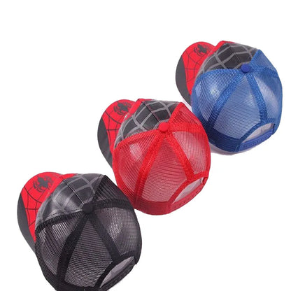 HotToys Spiderman Baseball Cap Boys Grils Hats Superhero Peripheral Cosplay Props Childrens Gift Sunhat Fashion Accessory 3-7y