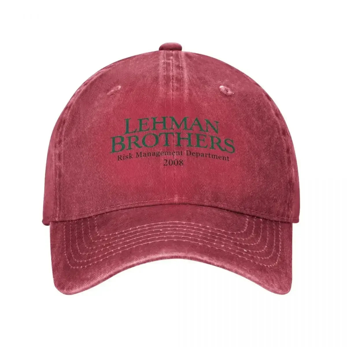 Retro kšiltovka Lehman Brothers z oddělení řízení rizik, unisex, s efektem opotřebení a vypraného vzhledu, outdoorová, běžecká, golfová čepice