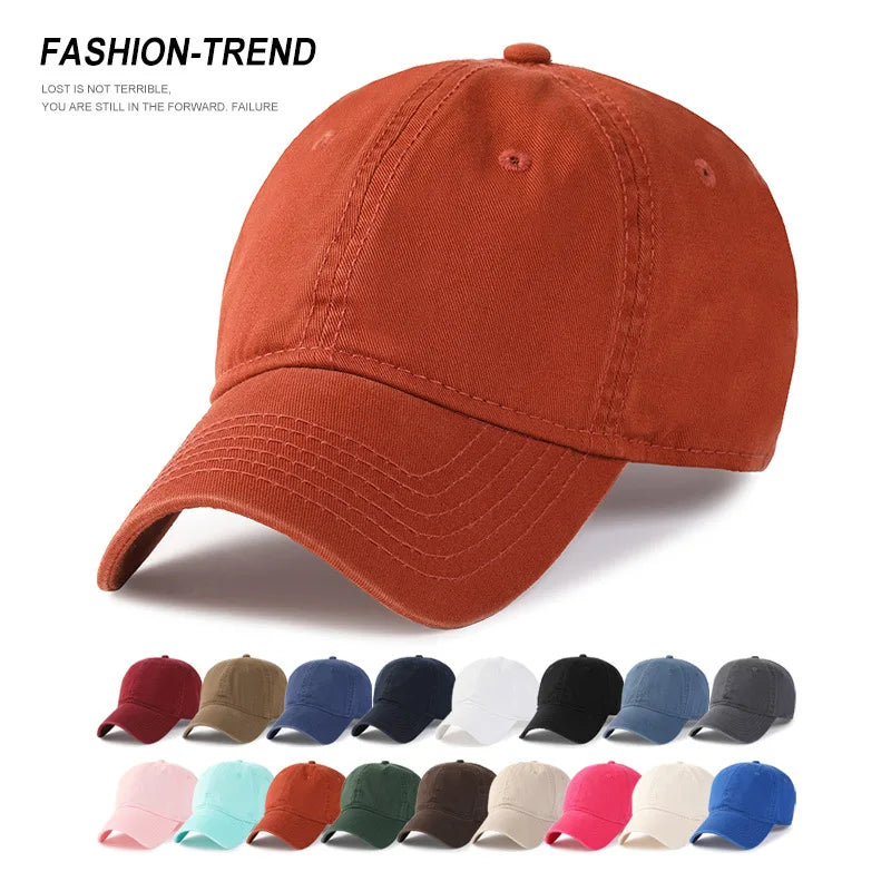 Herr och dam, oversize XXL 100% bomull, stor basebollkeps för stora huvuden 56-63cm(23.5"-25.5"), justerbar enfärgad dad cap