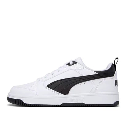 Puma Rebound V6 : baskets basses haut de gamme, élégantes, polyvalentes, amortissantes, légères, pour hommes et femmes – noir 392328-01