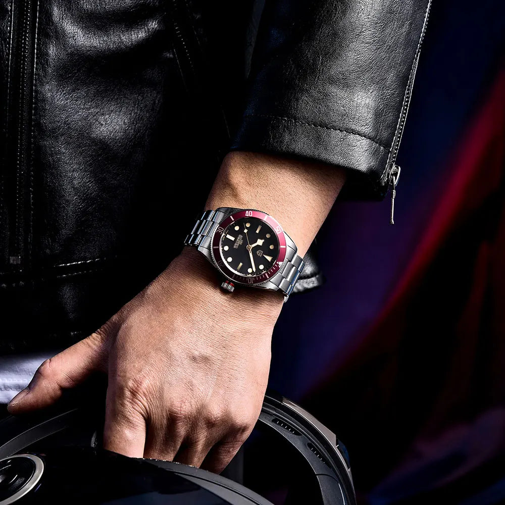 Montre automatique pour homme PAGANI DESIGN – Modèle de luxe type BB58, montre-bracelet mécanique, sportive, en acier inoxydable et étanche