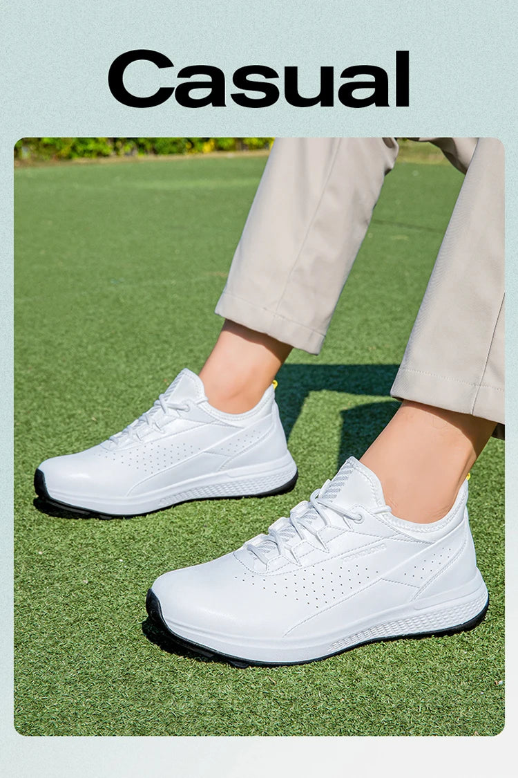 Zapatos deportivos de golf para hombre impermeables de cuero de alta calidad, zapatos deportivos para competición de golf, zapatos formales para campo de golf, zapatos de entrenamiento para hombre