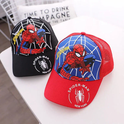Cappellino da baseball Spider-Man per ragazzi e ragazze, cappelli da supereroe, cappello da sole, regalo di compleanno per bambini, accessori per cosplay, cappellini alla moda