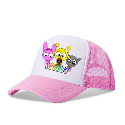 Sprunkis Baseball Caps Boys Casuals Hats Game Figure Printed Women Man Sports Sun Hat Adjustable Peaked Cap Bonnets Girls Gifts