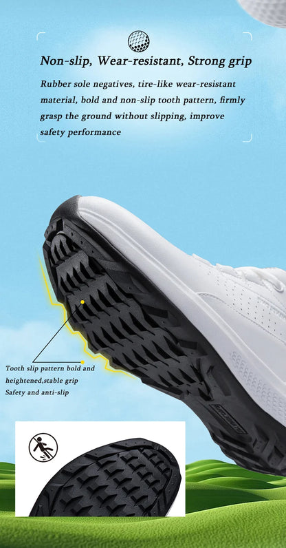 Zapatos deportivos de golf para hombre impermeables de cuero de alta calidad, zapatos deportivos para competición de golf, zapatos formales para campo de golf, zapatos de entrenamiento para hombre