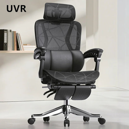 UVR Gaming Computer Chair Household Ergonomic Design Armchair Sedentary Comfortable Reclining Mesh Staff Stool Office Chair