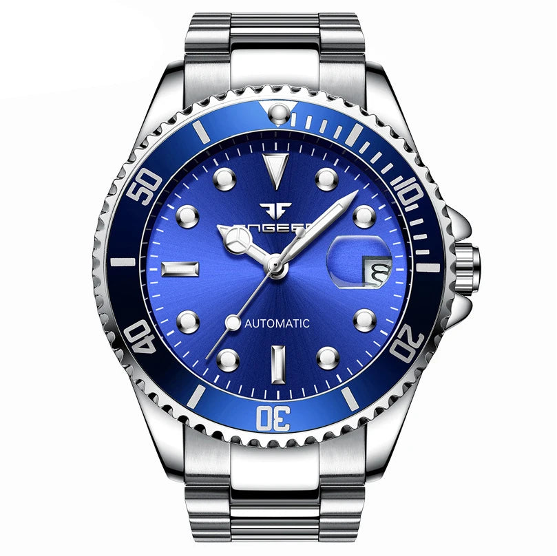 Relojes de pulsera mecánicos BINBOND para hombre, de lujo, luminiscentes, herméticos, automáticos, con tourbillon y esqueletizados