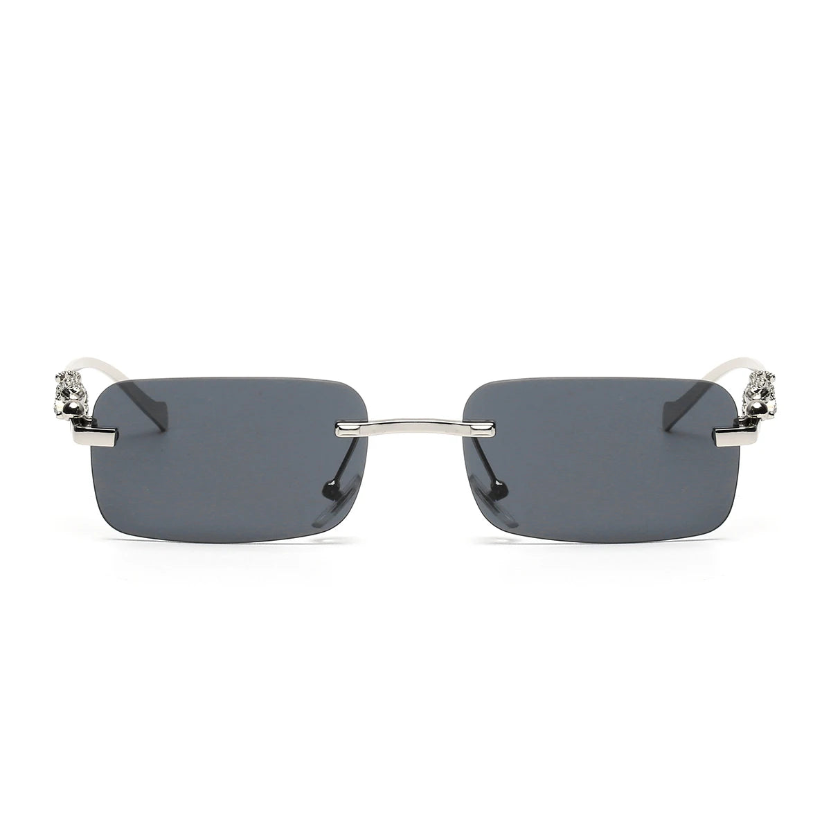 Ruiao rimless sunglasses UV400 fashion square metal glasses for men women designer man's brand sun glasses shades for outdoor