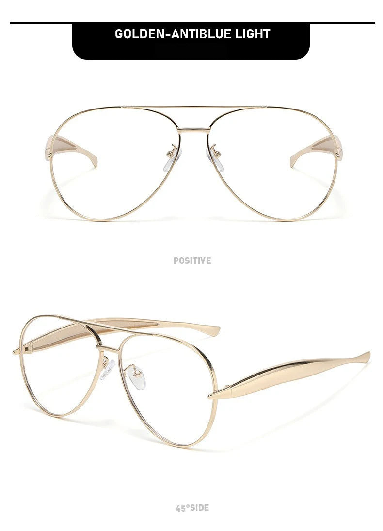 High-end Quality Metal Sunglasses - Fashionable, Retro Pilot-style Sunglasses - Uv-protective Sun Glasses - 7508