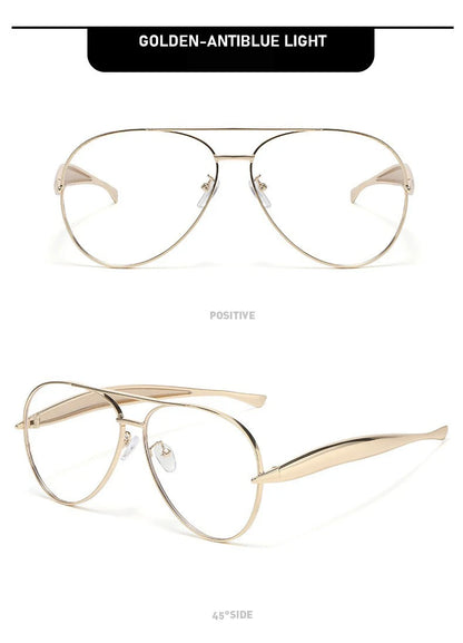 High-end Quality Metal Sunglasses - Fashionable, Retro Pilot-style Sunglasses - Uv-protective Sun Glasses - 7508