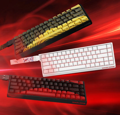 Teclado gaming FGG MAD60 RGB de eixo magnético, dedicado a jogos, com teclas totalmente hot-swap, resposta rápida e personalização de entrada de gama