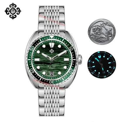 IXDAO IPOSE 2026 New Men's Automatic Mechanical Watch Poseidon Pattern Diving Watch 20Bar Stainless Steel BWG-9 reloj hombre