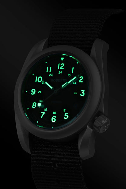 Boderry Field Watches Bronze Case Automatic Mechanical VOYAGER Watch Men's 100M Waterproof Clock Military Top Brand Wristwatch