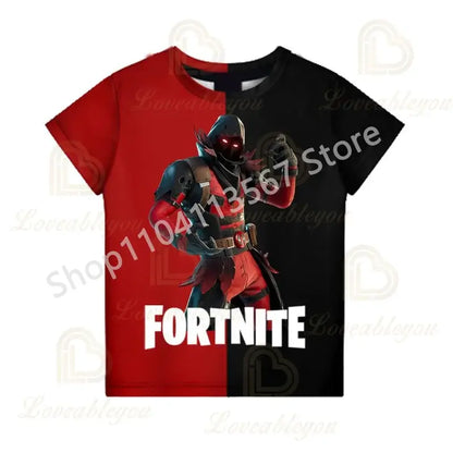 2PCS Suits F-Fortnited Victory 3D T-shirt Shorts Kids Tops Girls Boys Battle Royale Clothes Harajuku Tees Hero Children T Shirt