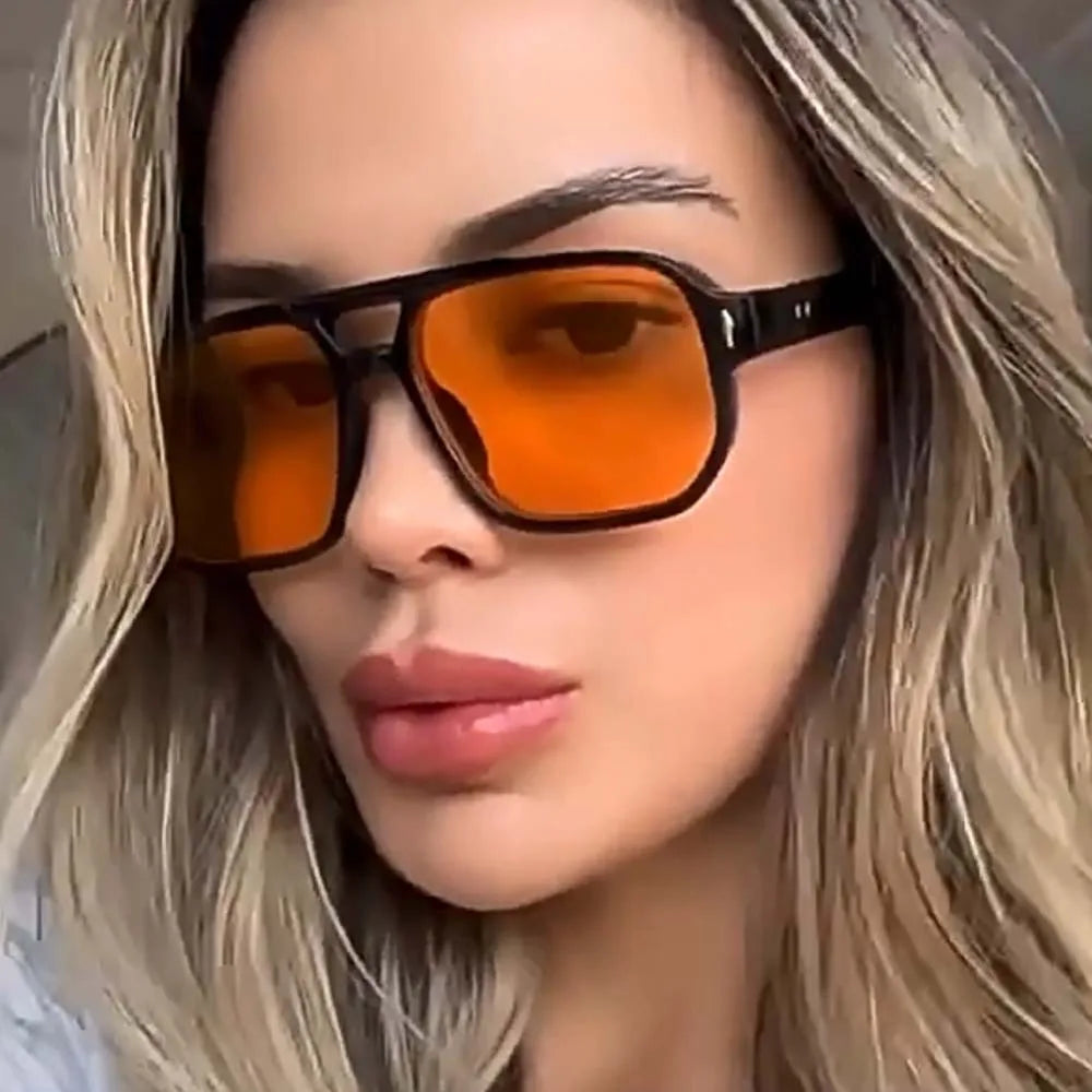 Retro Double Beam Sunnies HD Leopard Print Eyewear Unisex Polarized Sunglasses Waterproof Lightweight Anti-UV Glasses Outdoor