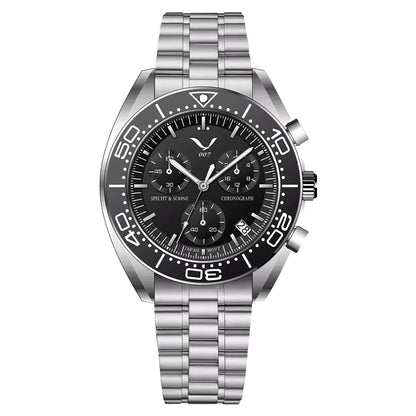 New 007 Specht&Sohne Sports Watches For Men Top Brand Luxury Steel Wrist Watch Fashion Japan VK68 Chronograph Relogio Masculino