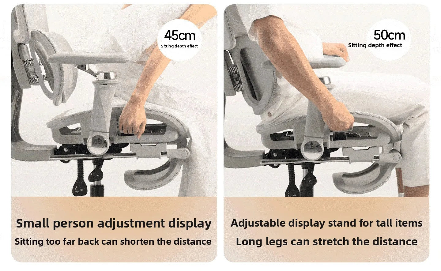 S950 Ergonomic Office Chair Adjustable Computer Chair, Gaming Chair with Lumbar Support, Comfortable Study Chair for Home Office & Work