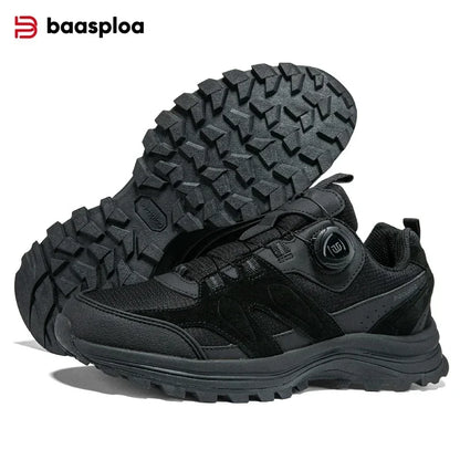 Zapatillas de senderismo para hombre Baasploa: antideslizantes, resistentes al desgaste, para escalada y senderismo al aire libre; con interior de algodón para mayor comodidad; zapatillas deportivas para actividades al aire libre.