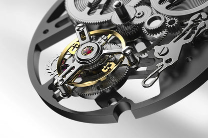 AGELOCER Limited Edition „Ice Never Melts“ Luxuriöse mechanische Handaufzugsuhr mit Free-sprung Crystal Tourbillon
