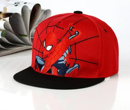 Anime Cartoon Spiderman Hats for Kids Toddler Baby Baseball Cap Spring Summer Children's Snapback Hip Hop Adjustable Caps