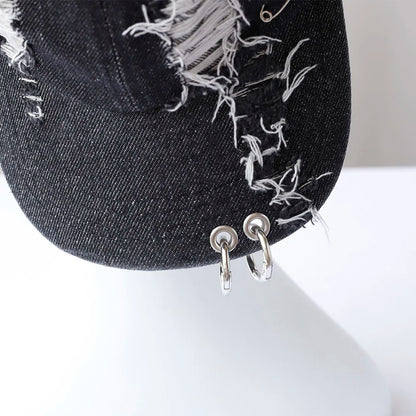 new fashion Girl New Jeans Long Rabbit Ears Cowboy Baseball Hat Wash Graffiti Hip Hop Cap Women Men Party Team Baseball Cap