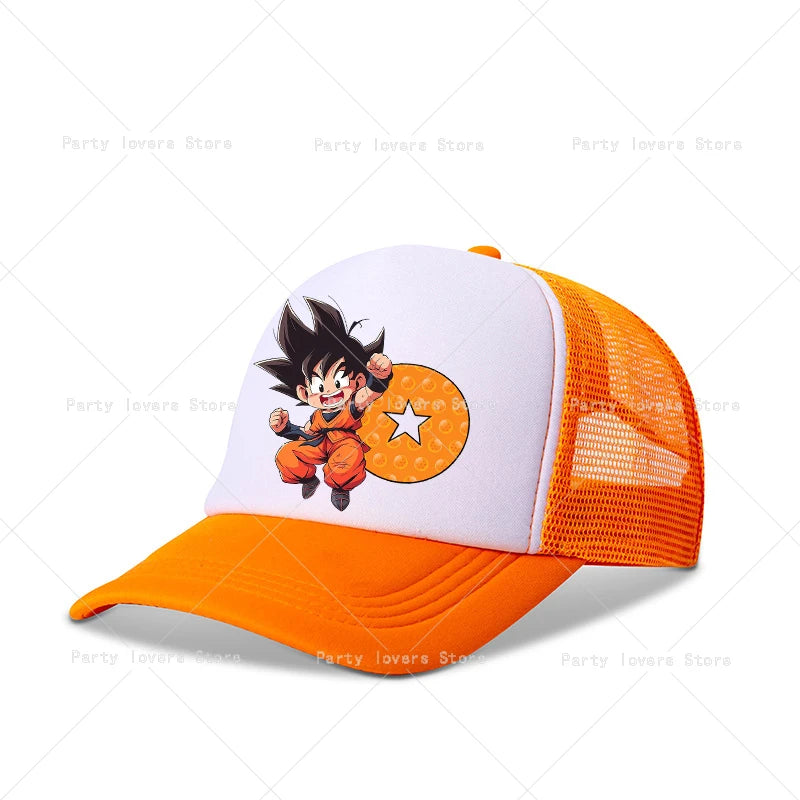 Dragons Ball Baseball Cap Anime Children Adult Base Hat Cartoon Summer Breathable Caps Kids Boys Outdoor Casual Sunshade Hats