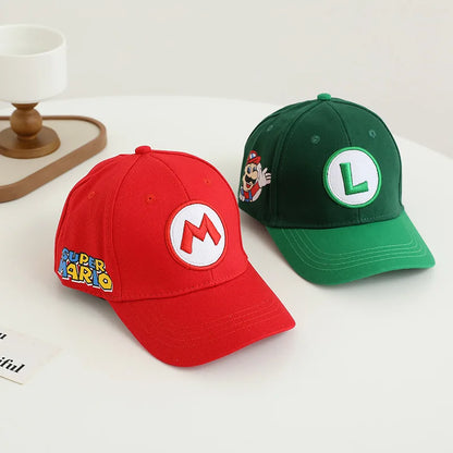 New Super Mushroom Peach Baseball Cap Creative High Color Cartoon Printed Boys and Girls anime merchandise Trendy birthday gifts