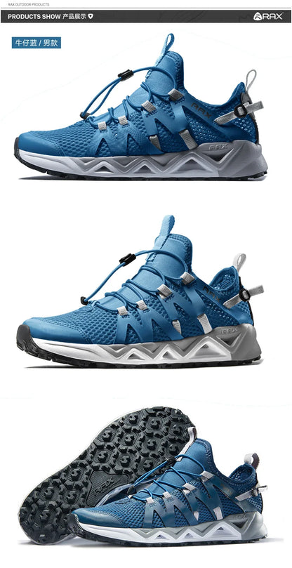 RAX Upstreams Aqua-schoenen voor heren, outdoorsport-sneakers voor mannen, outdoor-zomersandalen voor op het strand, visschoenen, zwemschoenen