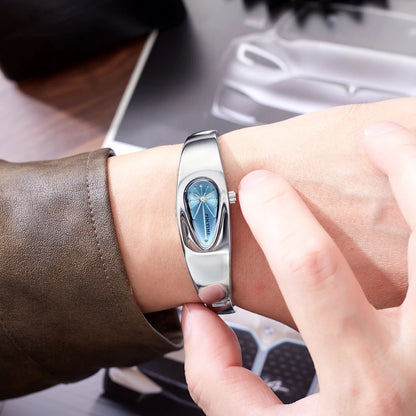 y2k watch shaped teardrop bracelet watch female couple light luxury senior sense of antique wind Gift Ladies' Quartz Wristwatch