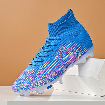 Nouvelles chaussures de football professionnelles pour hommes, chaussures de football antidérapantes, unisexes, respirantes, chaussures de futsal, nouvelles chaussures à crampons, livraison directe, ultralégères