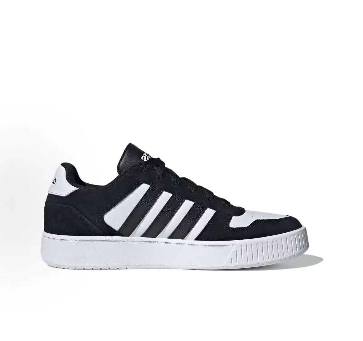 Adidas Neo D-PAD, baskets basses unisexes en cuir synthétique, confortables et polyvalentes, avec semelle à crantures, noir JR8328