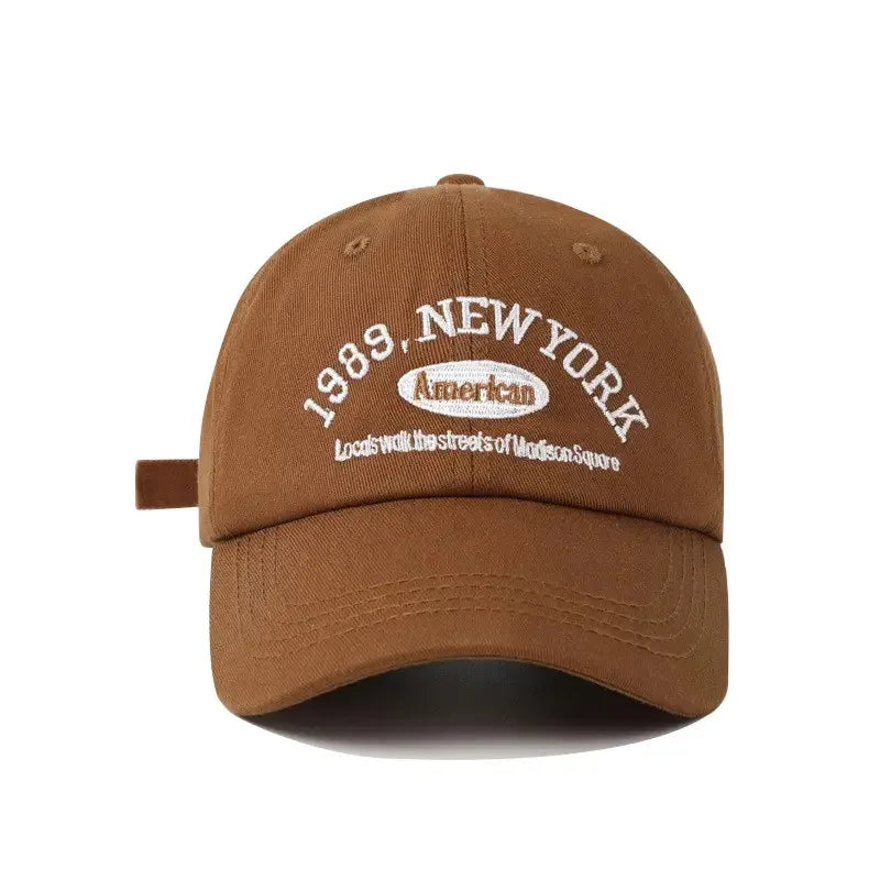 Broderad baseballkeps med mjukt skärm, dam-, sport- och herrmodell, unisex