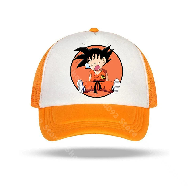 Dragon Ball-baseballkasketter med anime-figurer, solhat til børn og voksne, sommerhatte, åndbare, afslappede hatte, justerbare kasketter med skygge, gaver