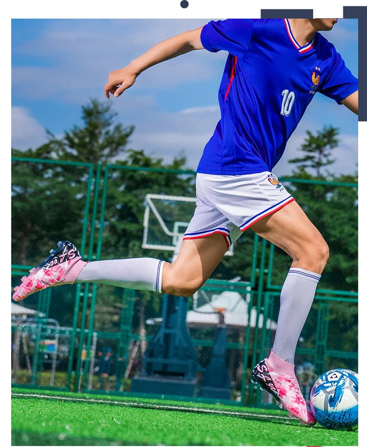 Chaussures de football professionnelles pour hommes, crampons de football FG ultralégers, baskets d'entraînement de football, chaussures de sport d'extérieur