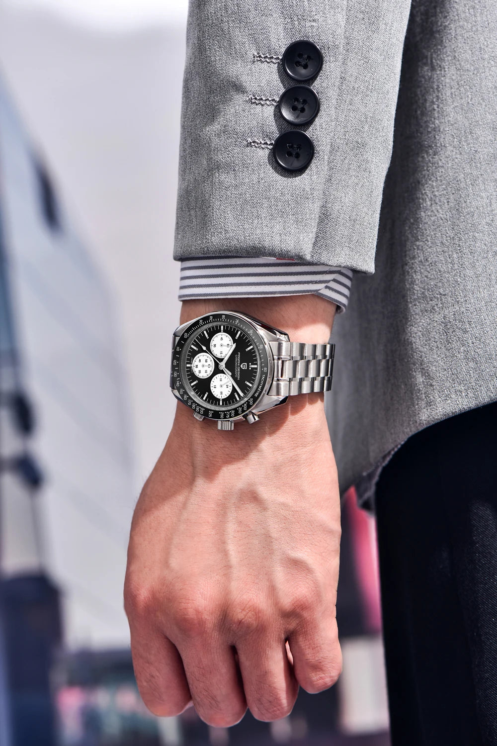 2026 New PAGANI DESIGN Golden Moon Mens Watches Luxury Quartz Watch Men Speed Sports Chronograph Man AR Sapphire Waterproof Gift