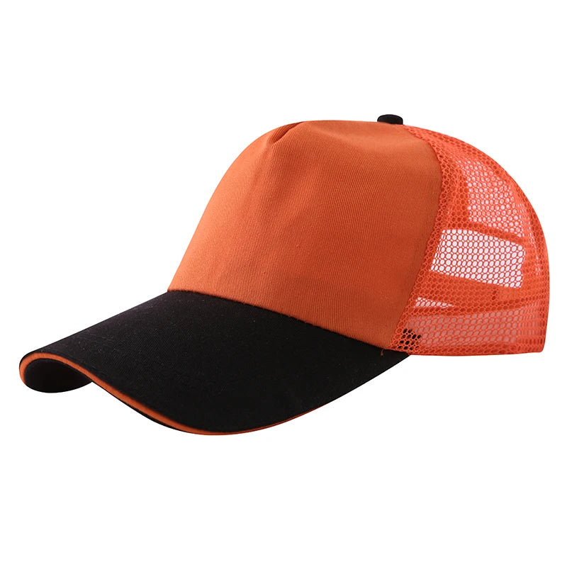 Customized baseball cap with printed logo contrasting duck tongue cap unisex personalized embroidered logo team culture hat