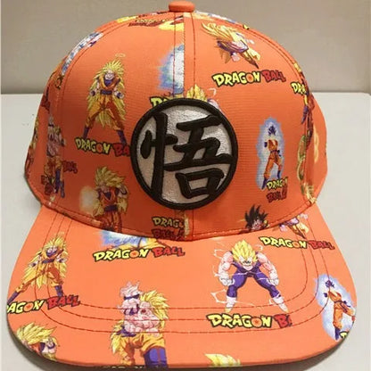 Dragon Ball Son Goku Baseball Cap Anime Snapback Hat Cartoon Character Vegeta Student Baseball Cap Gift Toy for Children