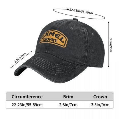 Camel Trophy Classic Logo Unisex Style Baseball Caps Distressed Washed Caps Hat Vintage Outdoor Activities Snapback Cap