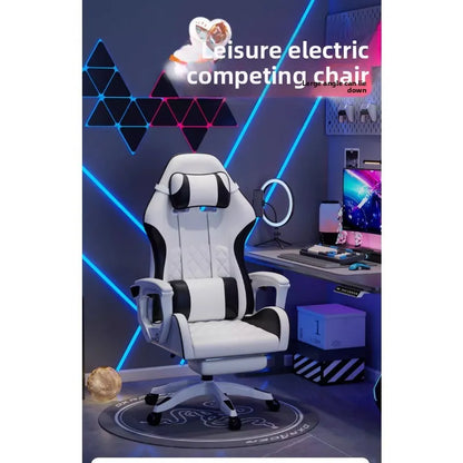 Muška e-sports stolica udobna je za dugotrajno sjedenje, računalna stolica može se nagnuti za opuštanje, naslon