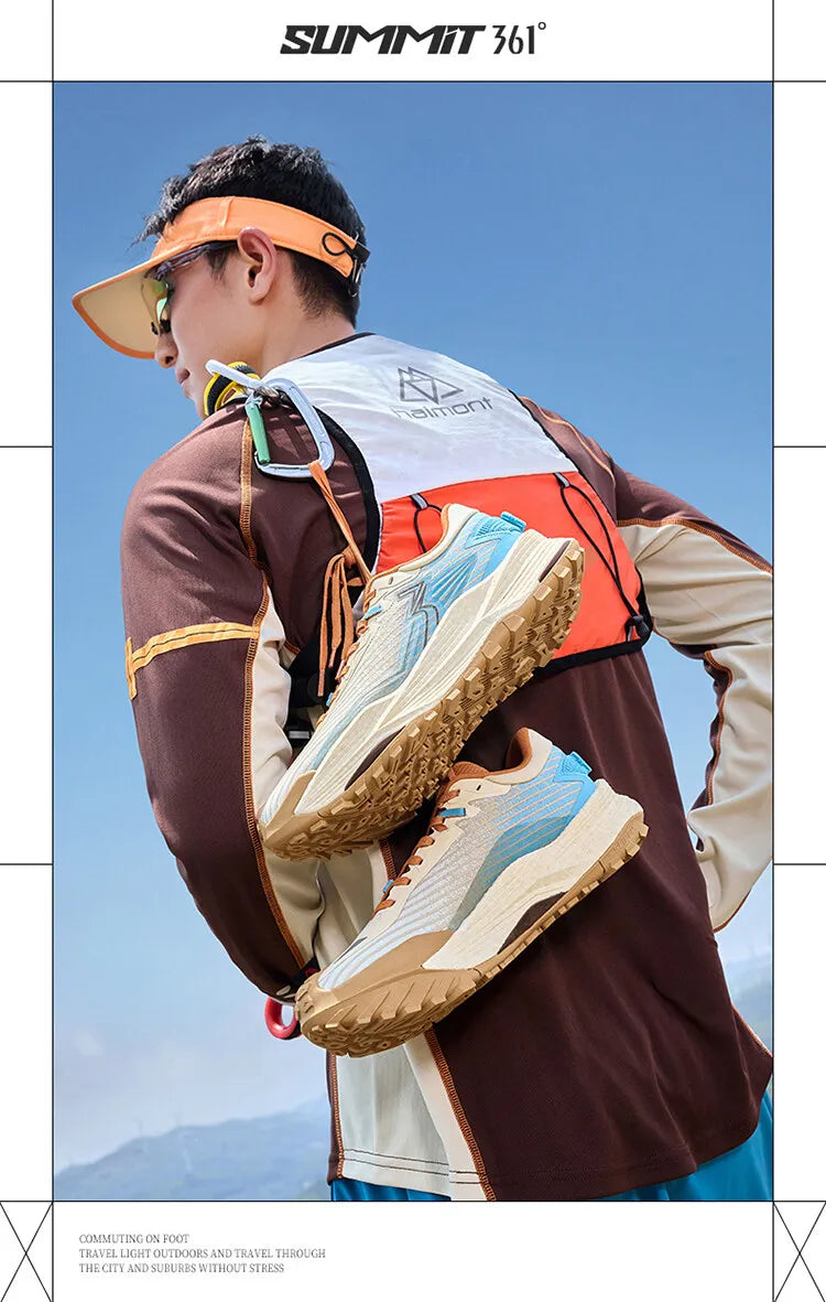 361 Degrees WUXIA 2.0 leichter, weicher, luftiger, reaktionsfreudiger, rutschfester, vielseitiger Outdoor-Wanderschuh für Herren 672542201