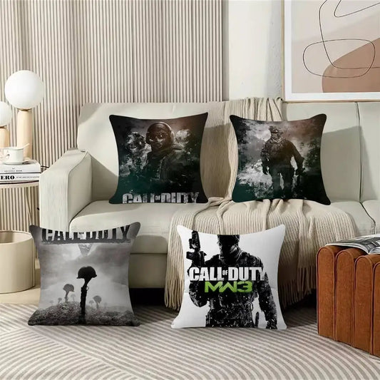Classic Game C-Call Of D-Duty -personoitu kuvatekstillä varustettu kodin koristetyyny, lahja kotiin 45x45cm