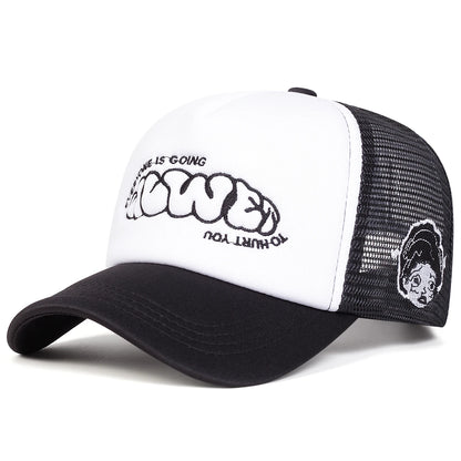Unisex EVERYONE IS GOING Bogstavbroderi Baseball-netkasketter Forår/sommer Udendørs Justerbare fritidskasketter Dad Hat Solbeskyttelseskasket